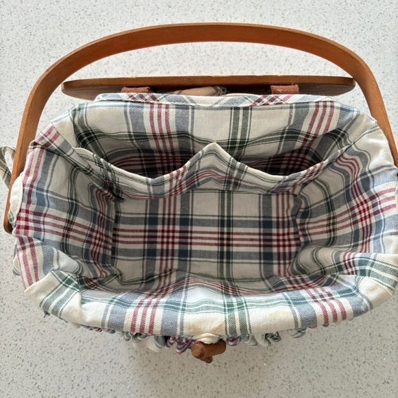 Longaberger Small Purse Basket w/ Liner 1992 Handmade Woven in USA Collectable - Picture 11 of 16